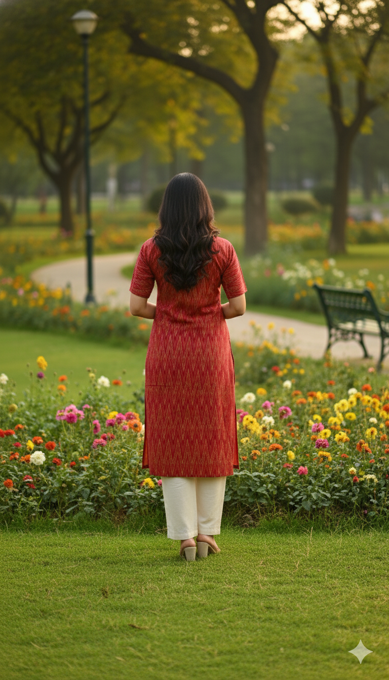 Ikkat Top & Bottom set