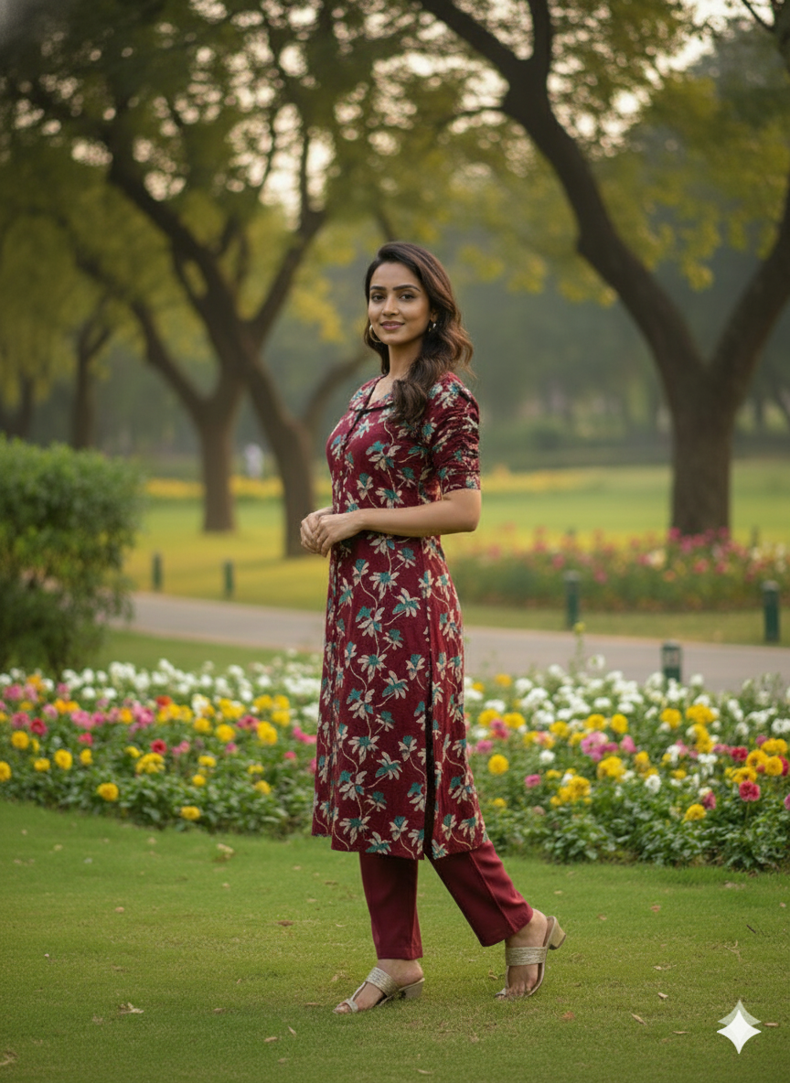 Floral Siyani Collar Set