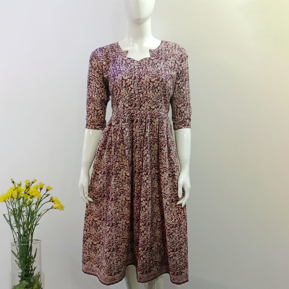 Kalamkari Frock Kurti