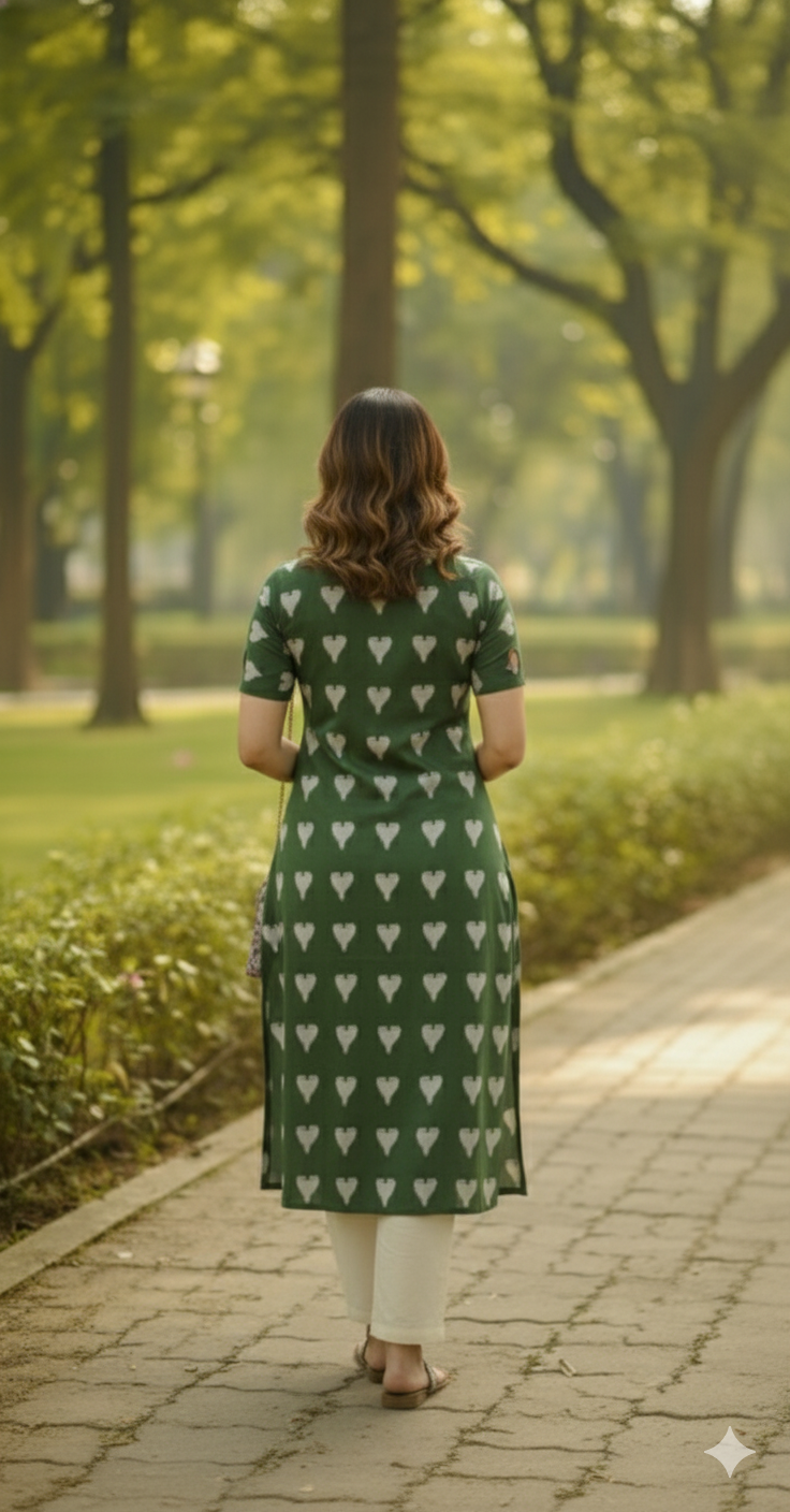 Ikkat Top & Bottom Set