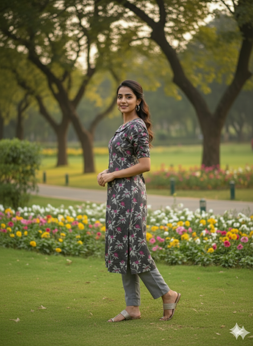 Floral Siyani Collar Set