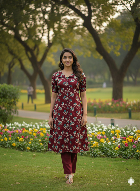 Floral Siyani Collar Set