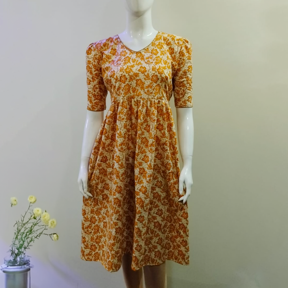 Frock Model Kurti (Puffy-Hands)