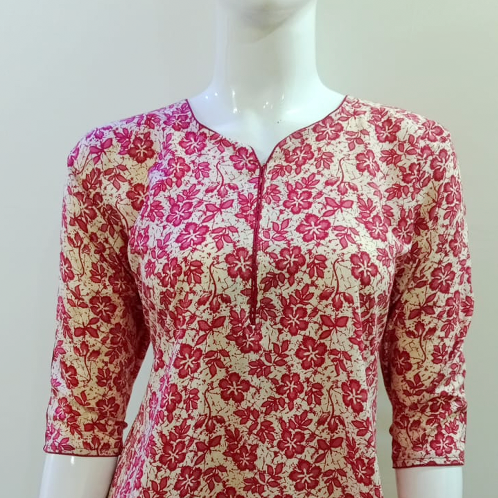 A Line Frock Kurti With Pockets