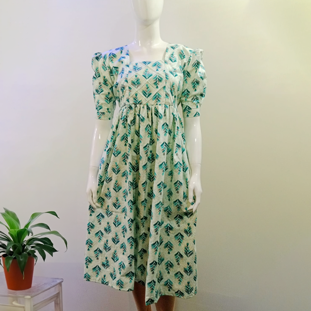 Trendy Floral Comfort Frock