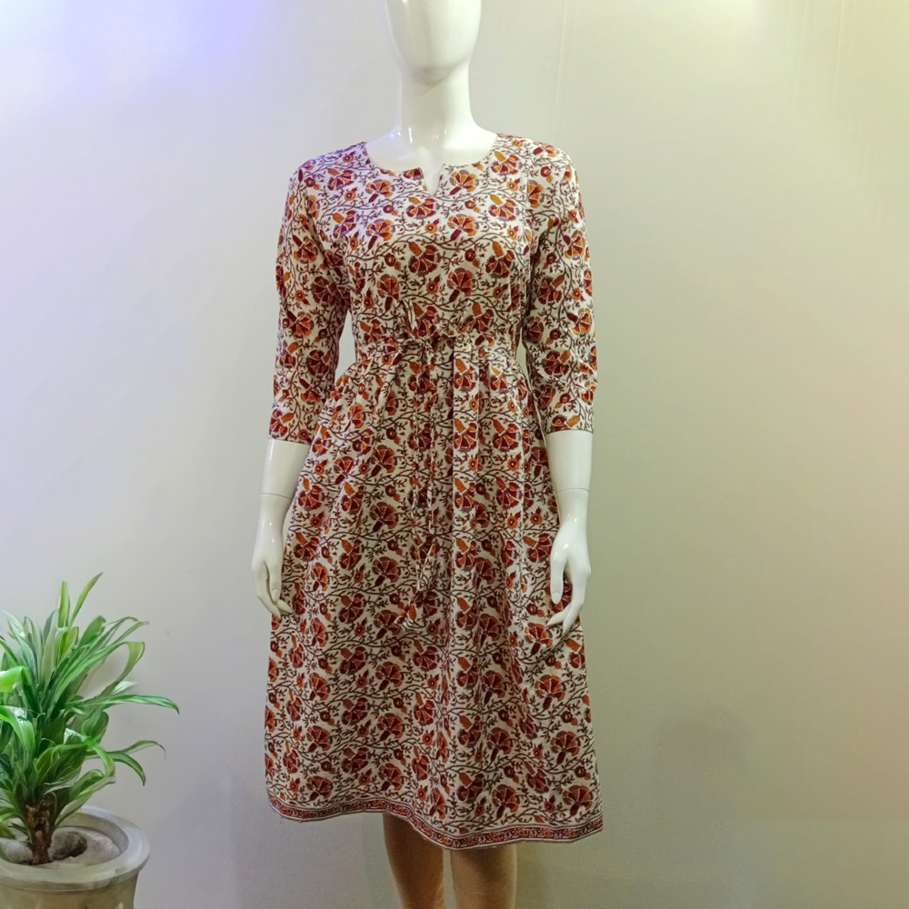 Trendy Jaipur Design Cotton Frock