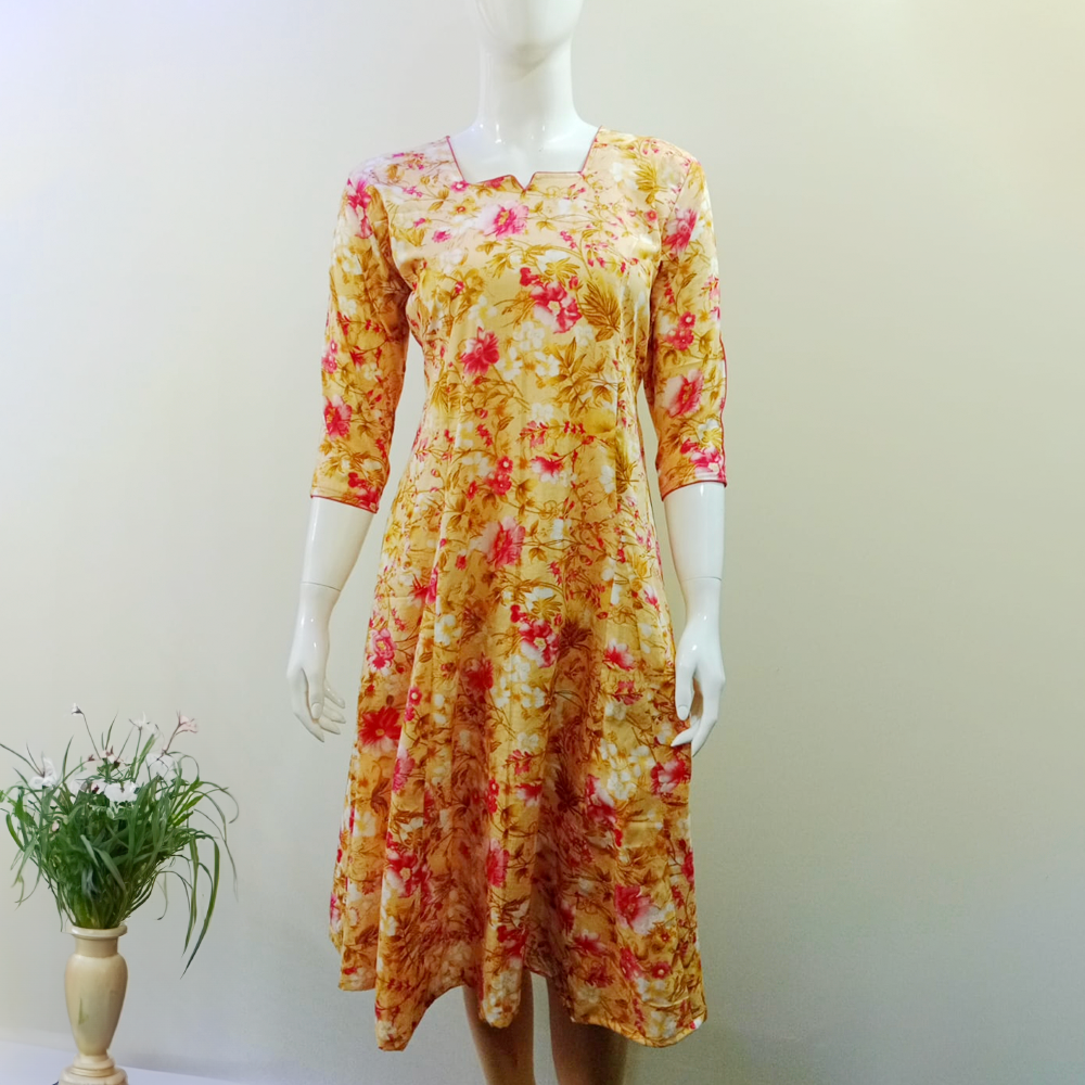 Floral Design Frock