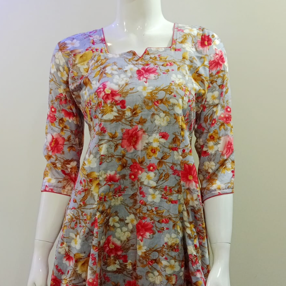 Floral Design Frock