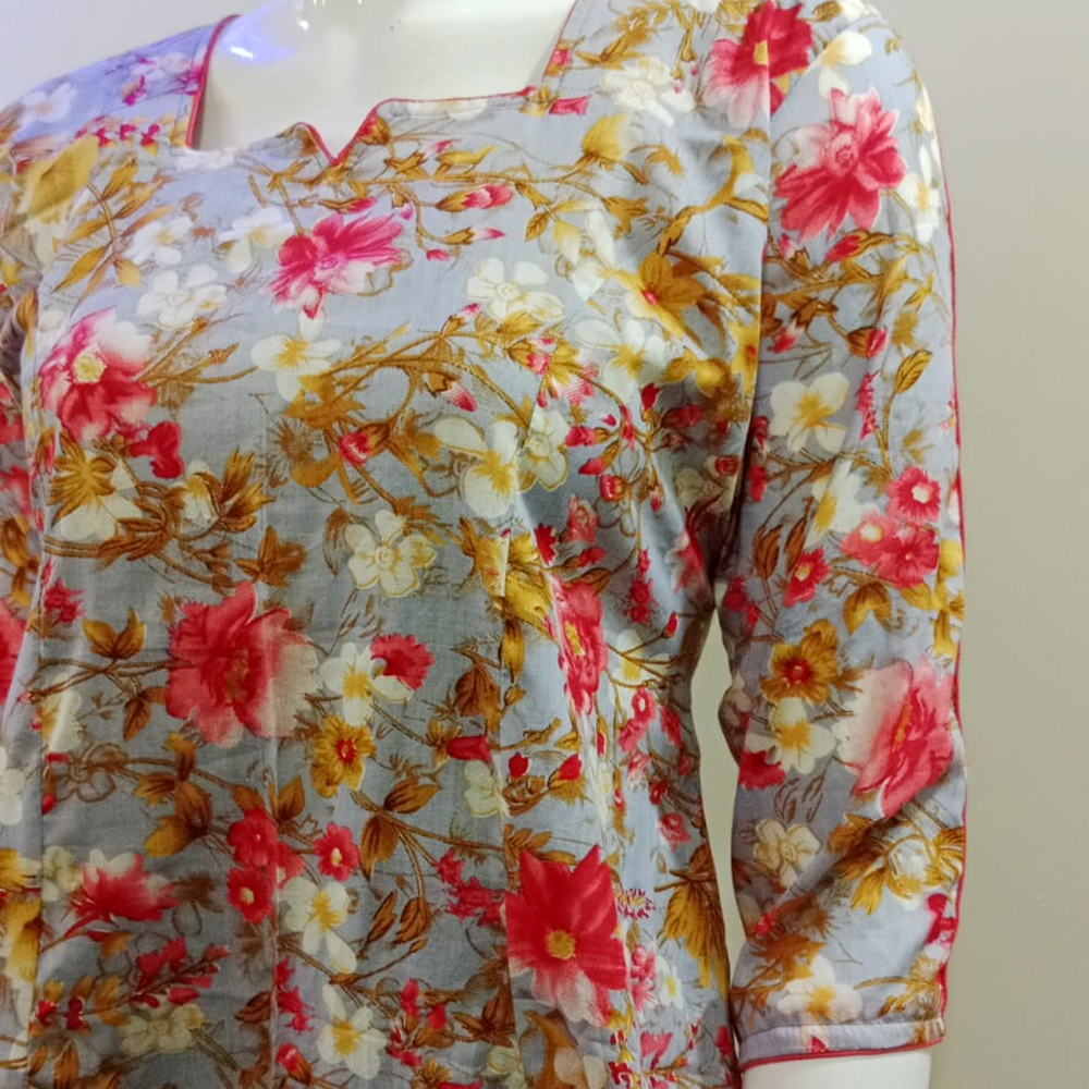 Floral Design Frock