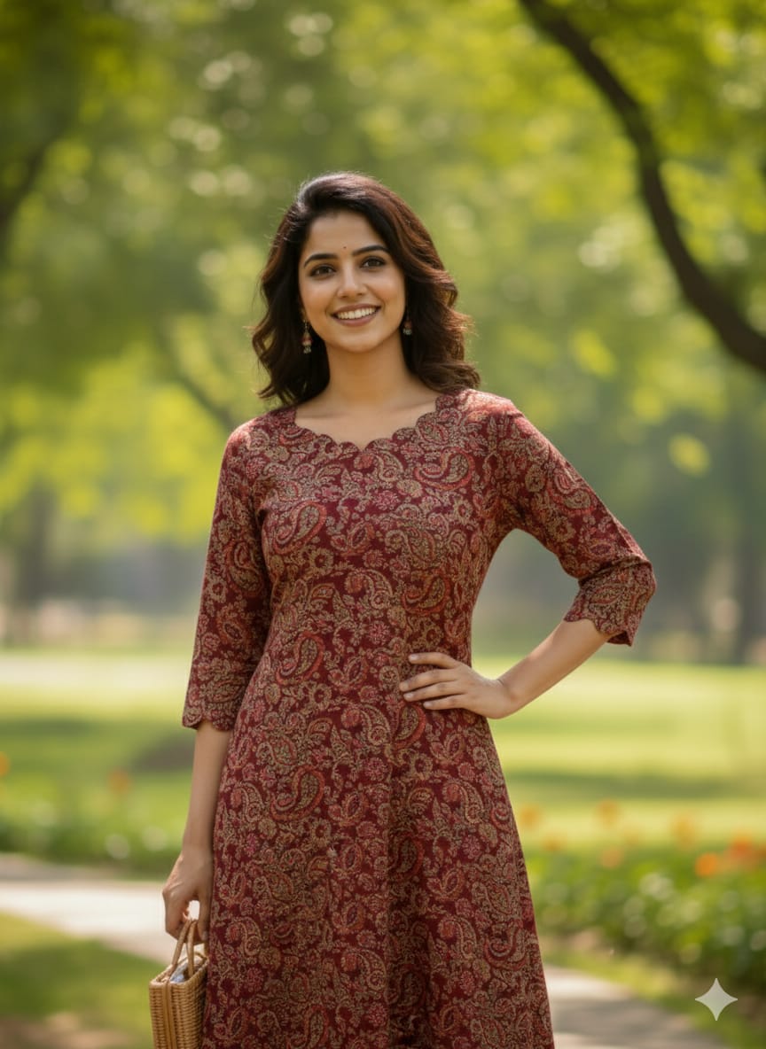 Kalamkari Prints Kurti Sets