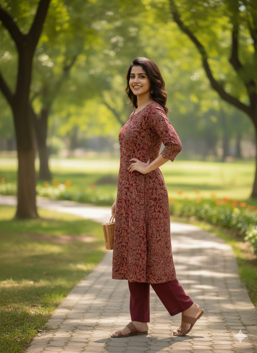 Kalamkari Prints Kurti Sets