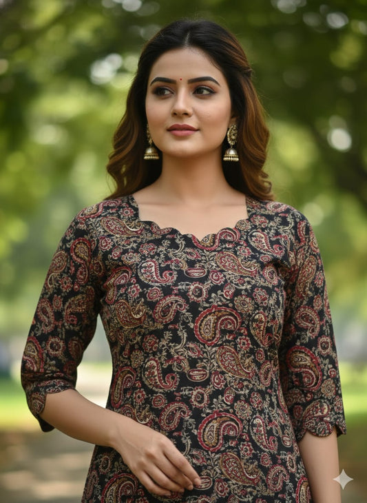 Kalamkari Prints Kurti Sets