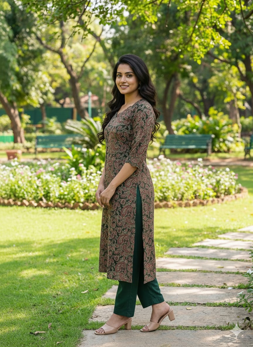 Kalamkari Prints Kurti Sets