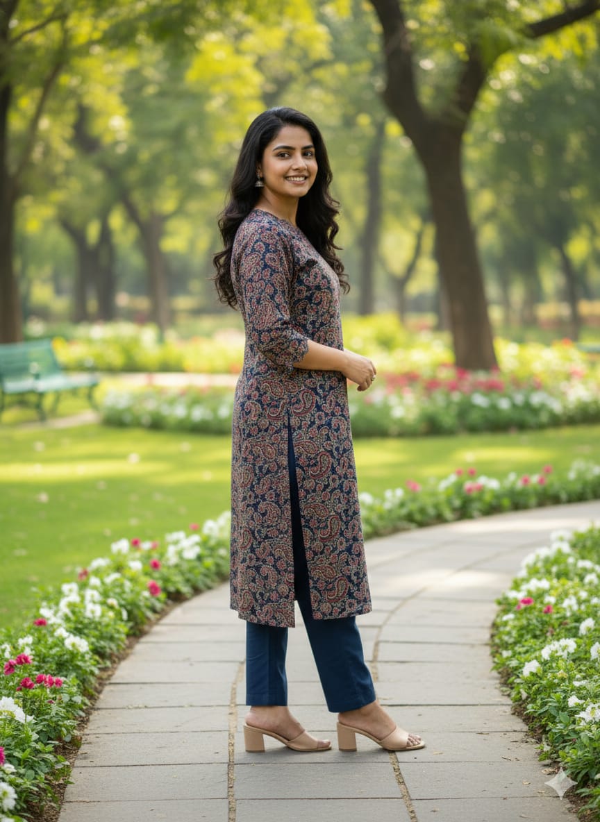 Kalamkari Prints Kurti Sets